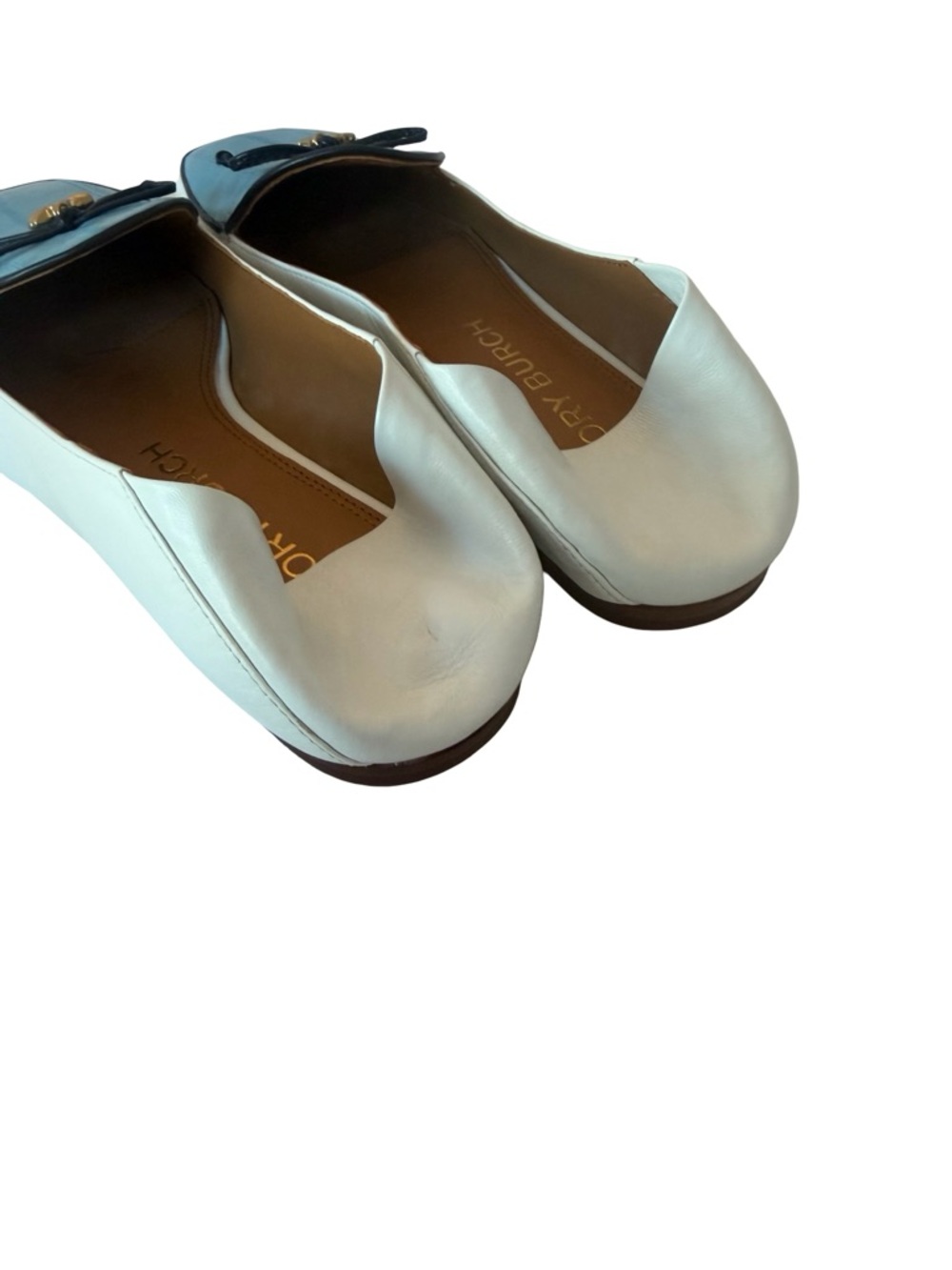 Tory Burch Charm Two Tone Loafers Slip-On Flats Shoes Leather Size 9 Women's - Picture 13 of 15